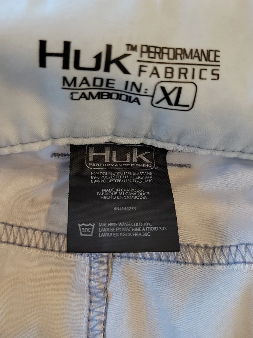 Huk Swim Trunks Men’s XL Blue‎ Camo Board Shorts Outdoors Fishing Inseam 6